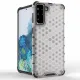 Honeycomb Case armor cover with TPU Bumper for Samsung Galaxy S21+ 5G (S21 Plus 5G) black