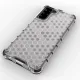 Honeycomb Handyhülle Schutzhülle mit TPU Rahmen für Samsung Galaxy S21+ 5G (S21 Plus 5G) schwarz