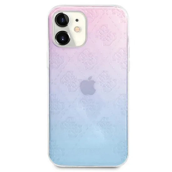 Guess GUHCP12S3D4GGBP iPhone 12 mini 5.4&quot; blue-pink/blue&amp;pink hardcase 4G 3D Pattern Collection