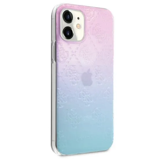 Guess GUHCP12S3D4GGBP iPhone 12 mini 5.4&quot; blue-pink/blue&amp;pink hardcase 4G 3D Pattern Collection