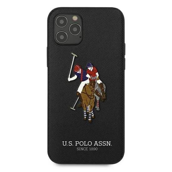 US Polo USHCP12LPUGFLBK iPhone 12 Pro Max 6.7" black/black Polo Embroidery Collection