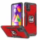 Wozinsky Ring Armor Case Kickstand Tough Rugged Cover for Samsung Galaxy M31s red