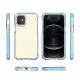 Spring Armor clear TPU gel rugged protective cover with colorful frame for iPhone 12 mini green