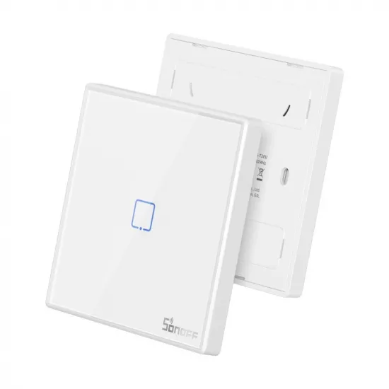 Sonoff T2EU2C-RF Three Channel Touch Light Switch Wi-Fi Button 433MHz Wireless RF Remote white (M0802030010)