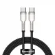 Baseus CATJK-C01 USB-C - USB-C PD QC SCP cable 480Mb/s 100W 5A 1m - black