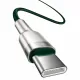 Baseus Cafule Series Metal Data USB-C / USB-C PD QC SCP 100W 5A 2 m cable - green