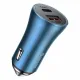 Baseus Golden Contactor Pro fast car charger USB Type C / USB 40 W Power Delivery 3.0 Quick Charge 4+ SCP FCP AFC blue (CCJD-03)