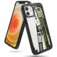 Ringke Fusion X Design durable PC Case with TPU Bumper for iPhone 12 mini black (Ticket band) (XDAP0018)