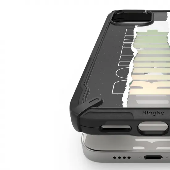 Ringke Fusion X Design durable PC Case with TPU Bumper for iPhone 12 mini black (Routine) (XDAP0020)