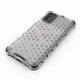 Honeycomb Case armor cover with TPU Bumper for Xiaomi Poco M3 transparent