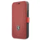 Ferrari FEOGOFLBKP12SRE iPhone 12 mini 5.4&quot; red/red book Off Track Perforated