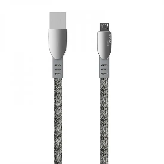 Dudao USB braided cable - micro USB 5 A 1 m gray (L3PROM gray)