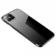Clear Color Case Gel TPU Electroplating frame Cover for Samsung Galaxy S21 Ultra 5G black