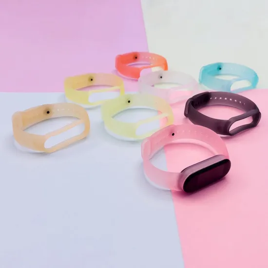 Silikon Armband strap Ersatzband Bänder für Xiaomi Mi Band 5/6 golden
