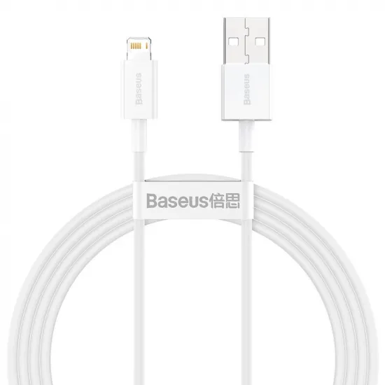 Baseus Superior USB - Lightning cable 2.4A 1.5 m White (CALYS-B02)