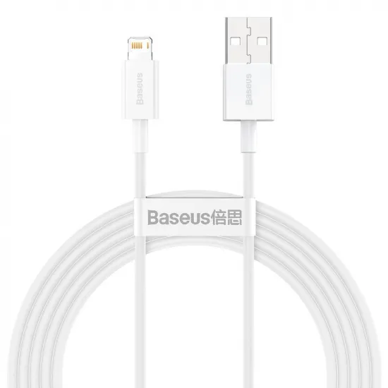 Baseus Superior USB - Lightning 2.4A 2 m cable White (CALYS-C02)