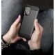 Carbon Case Flexibel Handyhülle TPU Schutzhülle für Samsung Galaxy A72 4G schwarz