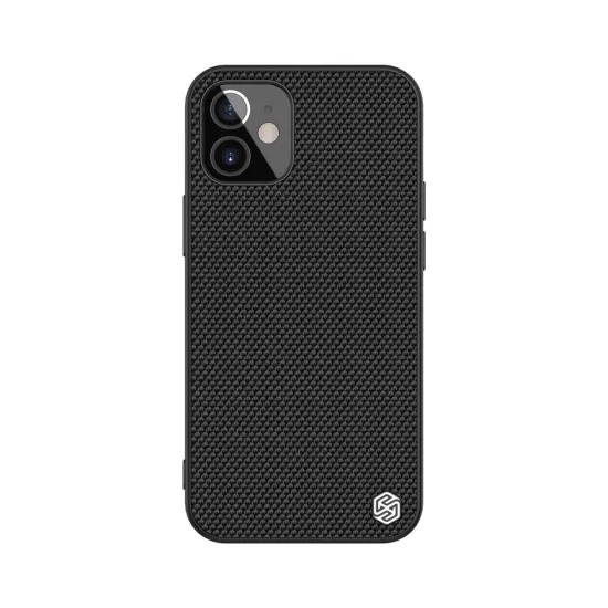 Nillkin Textured Case durable reinforced case with gel frame and nylon back for iPhone 12 mini black