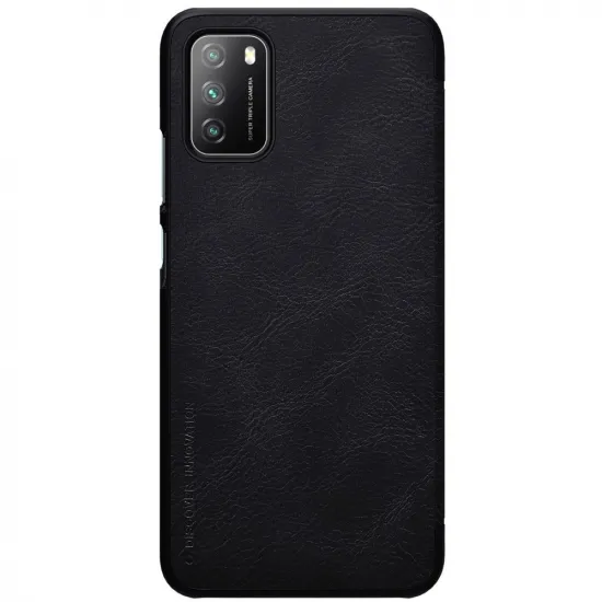 Nillkin Qin leather holster case for Xiaomi Poco M3 black
