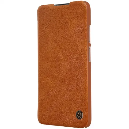 Nillkin Qin leather holster case for Xiaomi Redmi Note 9T 5G brown
