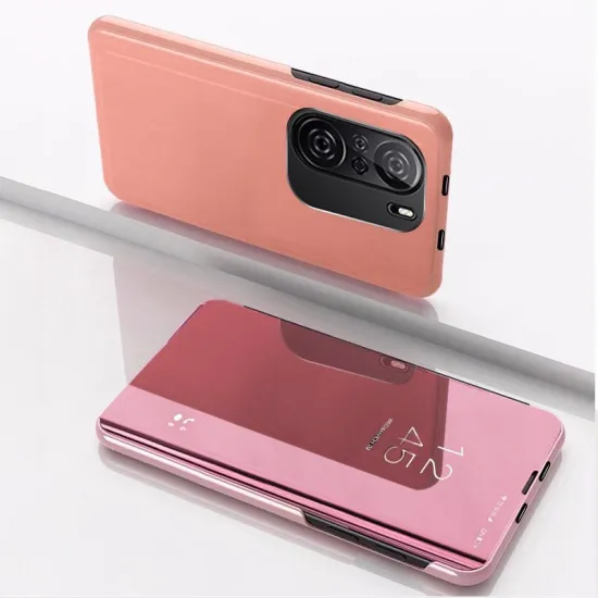 Clear View Case cover for Xiaomi Redmi K40 Pro+ / K40 Pro / K40 / Poco F3 pink