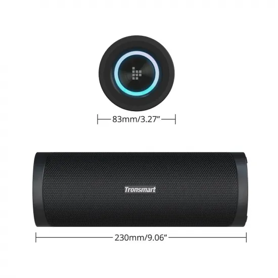 Tronsmart T6 Pro Portable Wireless Bluetooth 5.0 Speaker 45W LED Backlight Black (448105)