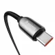 Baseus CATSK-B01 USB-C - USB-C PD QC cable 100W 5A 480Mb/s 1m with display - black