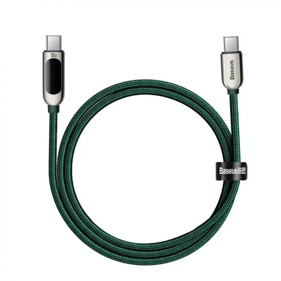 Baseus CATSK-B06 USB-C - USB-C PD cable 100W 5A 480Mb/s 1m - green