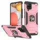 Wozinsky Ring Armor Case Kickstand Tough Rugged Cover for Samsung Galaxy A42 5G pink