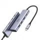 Ugreen Multifunktions-HUB USB Typ C - 2x USB 3.2 Gen 1 / HDMI 4K 60Hz / SD- und TF-Kartenleser / USB Typ C PD 100W grau (60384 CM511)