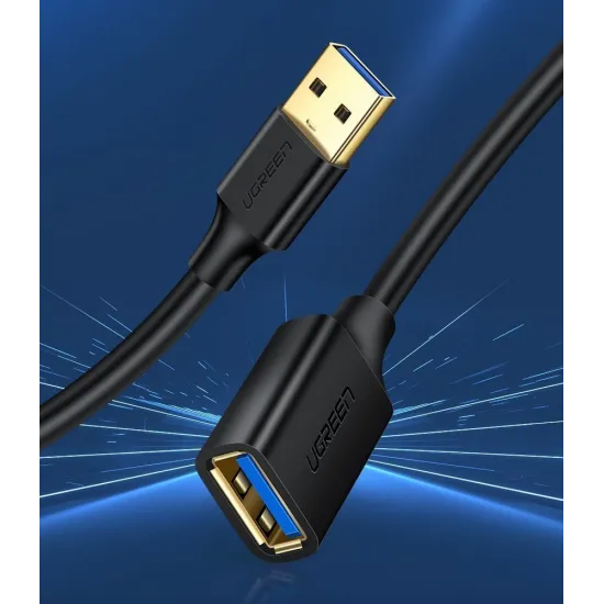 [ON RETURN] Ugreen Kabel Verlängerungsadapter USB 3.0 (weiblich) - USB 3.0 (männlich) 3 m schwarz (US129 30127)