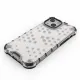 Honeycomb Case armor cover with TPU Bumper for iPhone 13 mini blue