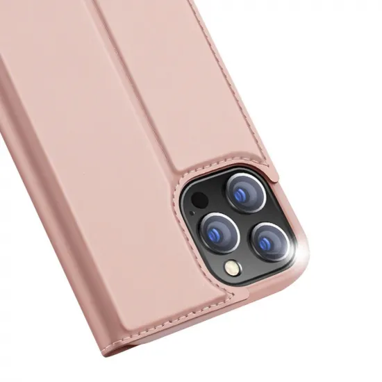 Dux Ducis Skin Pro Holster Cover Flip Cover für iPhone 13 Pro pink