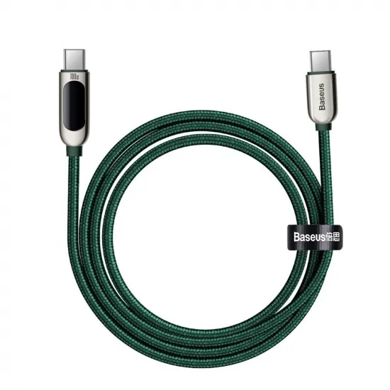 Baseus CATSK-C06 USB-C - USB-C PD QC cable 100W 5A 480Mb/s 2m - green