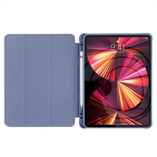 Stand Tablet Case Smart Cover case for iPad Pro 11 ' 2021 with stand function navy blue