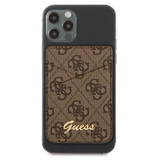 Guess Wallet Card Slot GUWMS4GTLBR MagSafe 4G brown/brown