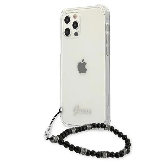 Guess GUHCP12MKPSBK iPhone 12/12 Pro 6.1&quot; Transparent hardcase Black Pearl