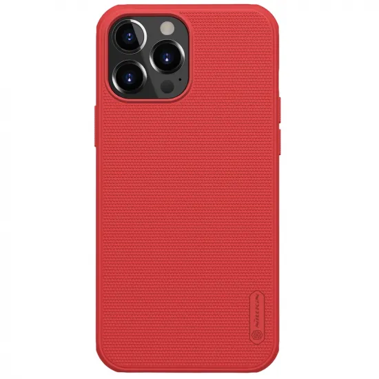 Nillkin Super Frosted Shield Pro durable case cover for iPhone 13 Pro Max red