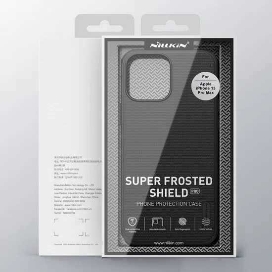 Nillkin Super Frosted Shield reinforced case, cover for iPhone 13 Pro Max, blue