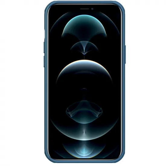 Nillkin Super Frosted Shield verstärkte Hülle, Cover für iPhone 13 Pro Max, blau