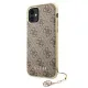 Guess GUHCN61GF4GBR iPhone 11 6.1&quot; / Xr brown/brown hard case 4G Charms Collection