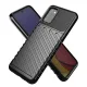 Thunder Case Flexible Tough Rugged Cover TPU Case for Samsung Galaxy A03s black