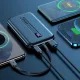 Joyroom Linglong powerbank 10000mAh 20W Power Delivery Quick Charge USB / USB Type C / built-in USB Type C cable black (JR-L001 black)