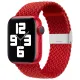 Strap Fabric Band for Watch Ultra / 9 / 8 / 7 / 6 / SE / 5 / 4 / 3 / 2 (49mm / 45mm / 44mm / 42mm) Braided Fabric Strap Watch Bracelet Red