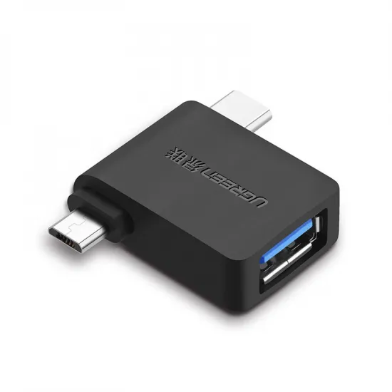 Ugreen adapter OTG USB USB 3.2 Gen 1 (5Gbps) - USB Type C / micro USB black (30453)