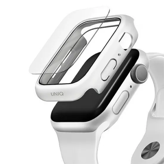 UNIQ etui Nautic Apple Watch Series 4/5/6/SE 40mm biały/white