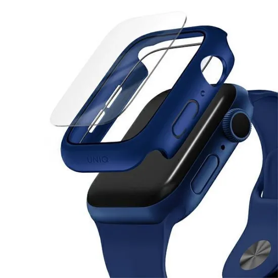 UNIQ etui Nautic Apple Watch Series 4/5/6/SE 40mm niebieski/blue