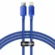 Baseus Crystal Shine Series cable USB cable for fast charging and data transfer USB Type C - Lightning 20W 1.2m blue (CAJY000203)
