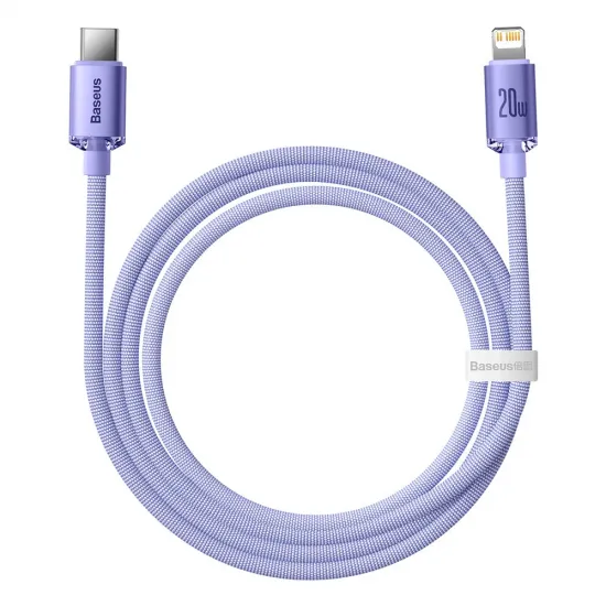 Baseus CAJY000205 Lightning - USB-C PD cable 20W 480Mb/s 1.2m - purple
