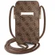 Guess Handbag GUPHL4GMGBR 6.7" brown/brown hardcase 4G Big Metal Logo